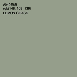 #949E8B - Lemon Grass Color Image